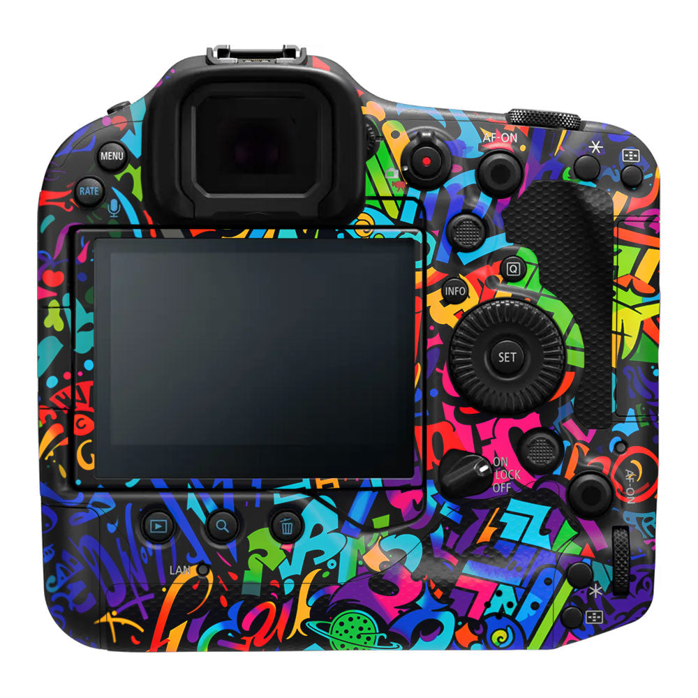 Colorful Urban Street Art Lettering Canon EOS R3 Camera Skin
