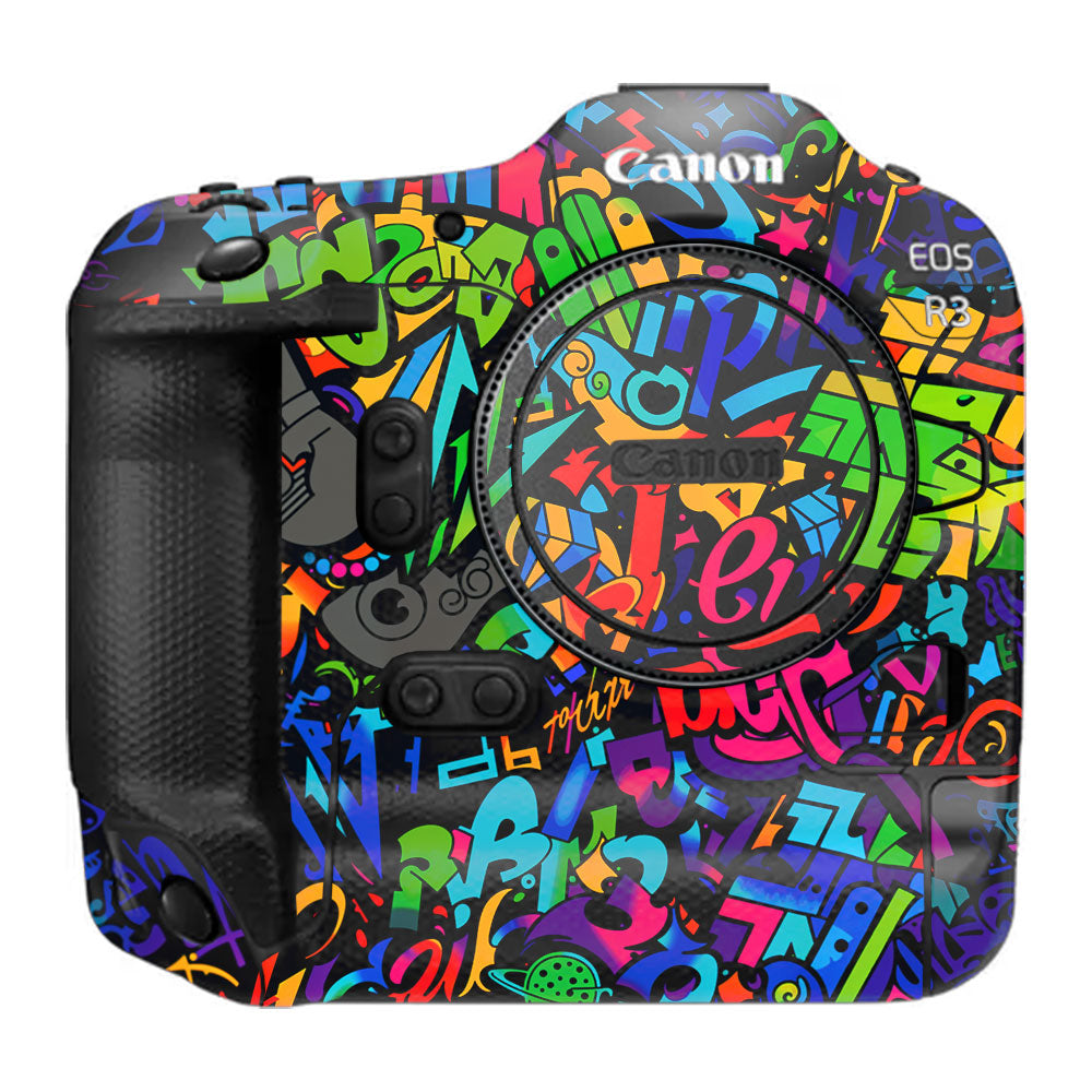 Colorful Urban Street Art Lettering Canon EOS R3 Camera Skin