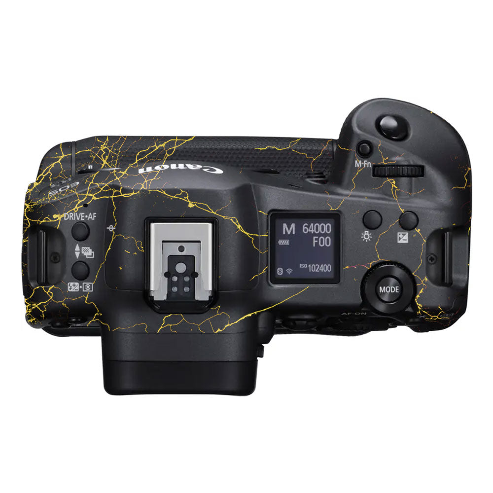 Electric Gold Veins Canon EOS R3 Camera Skin