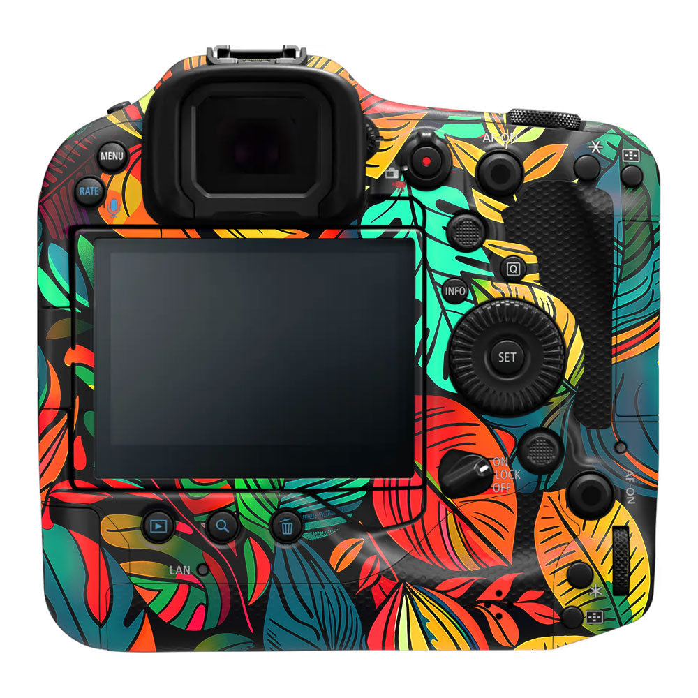 Tropical Jungle Leaves Canon EOS R3 Camera Skin