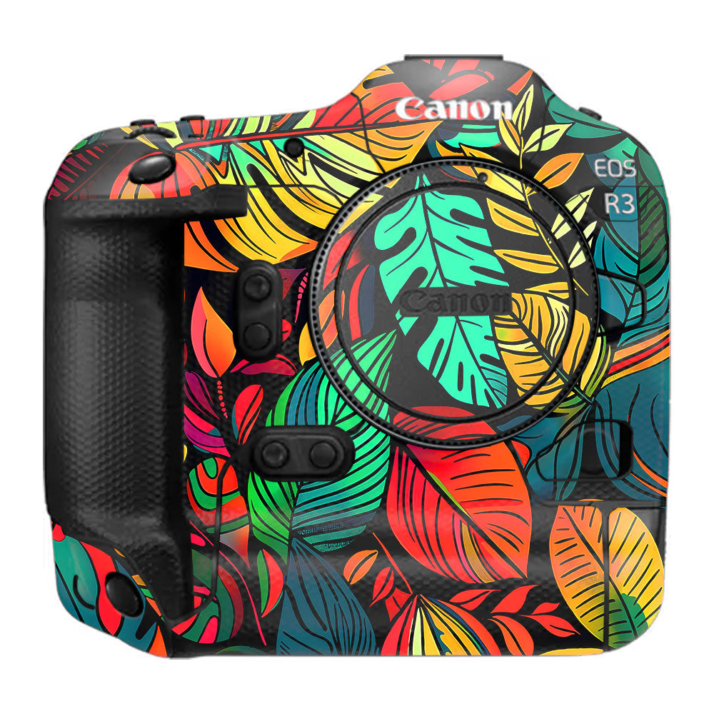 Tropical Jungle Leaves Canon EOS R3 Camera Skin