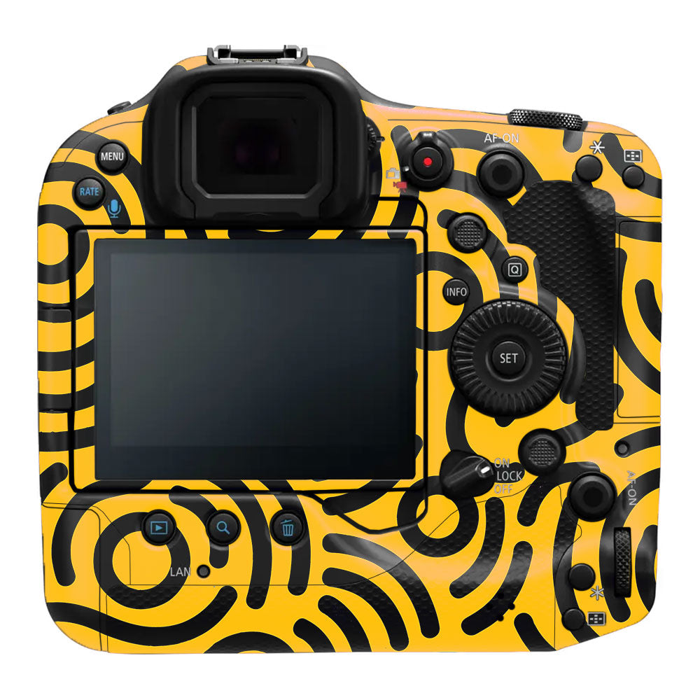 Minimal Yellow Wave Canon EOS R3 Camera Skin