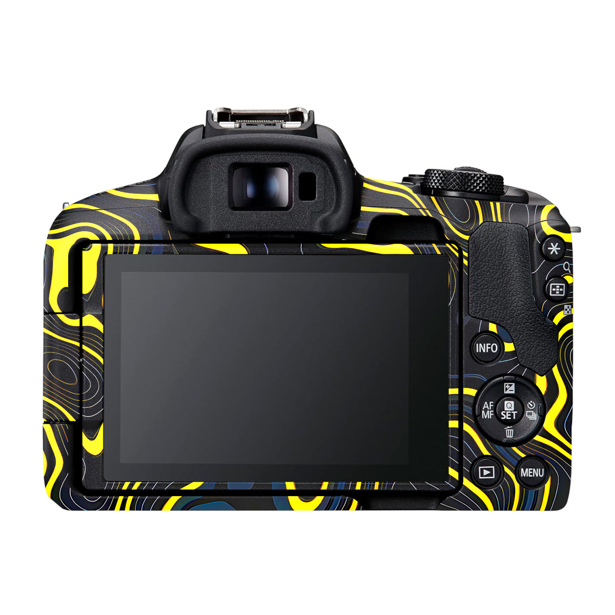 Neon Lava Contours Canon EOS R50 Camera Skin