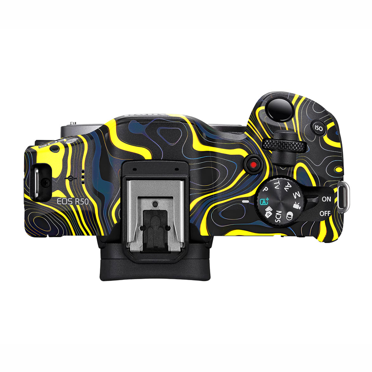 Neon Lava Contours Canon EOS R50 Camera Skin