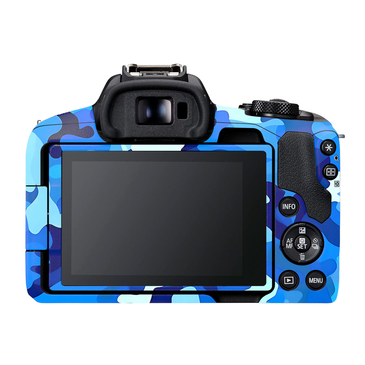 Arctic Blue Camo Pattern Canon EOS R50 Camera Skin