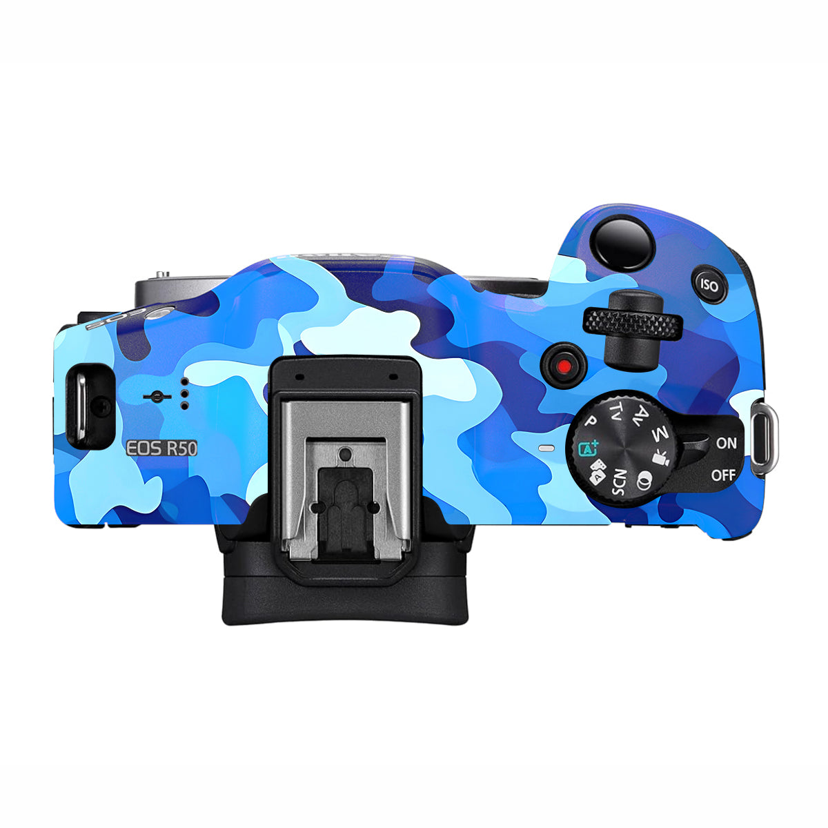 Arctic Blue Camo Pattern Canon EOS R50 Camera Skin