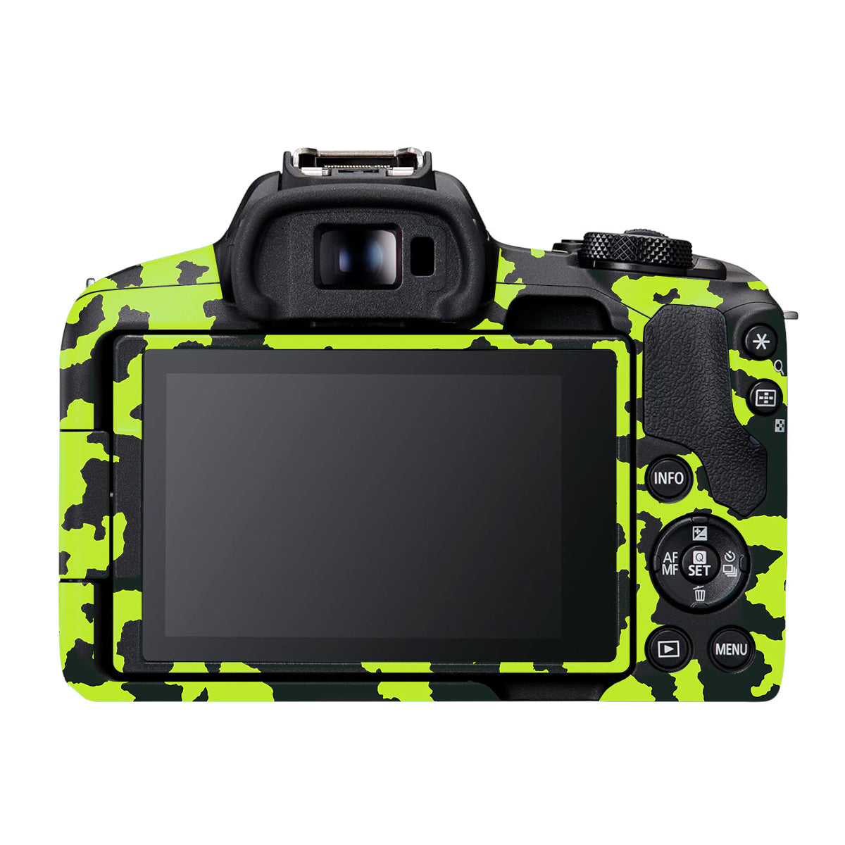 Neon Green Splatter Canon EOS R50 Camera Skin