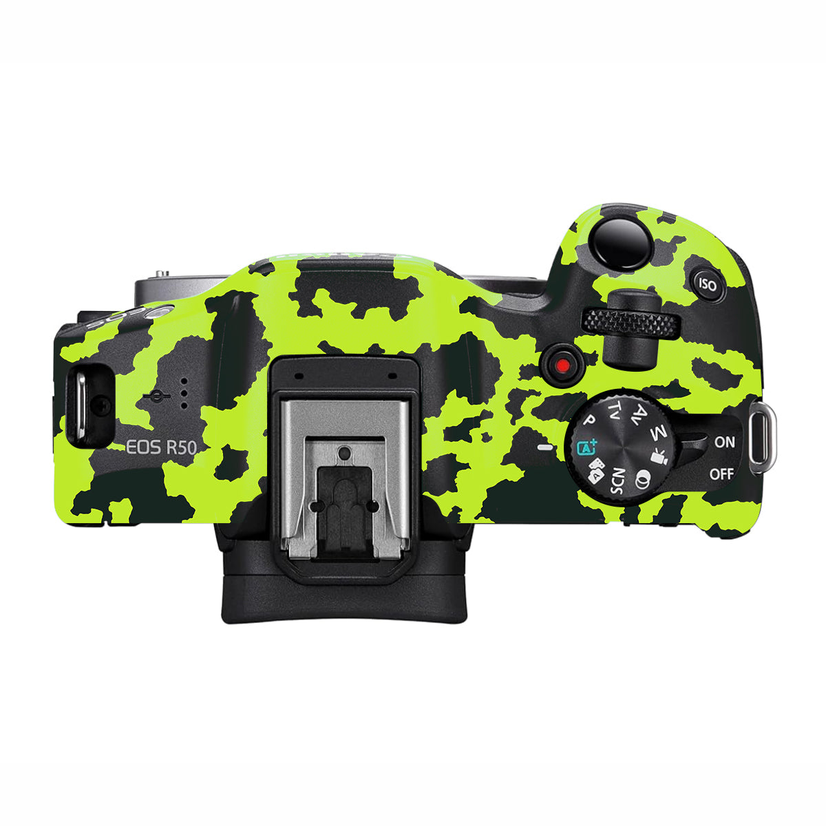 Neon Green Splatter Canon EOS R50 Camera Skin