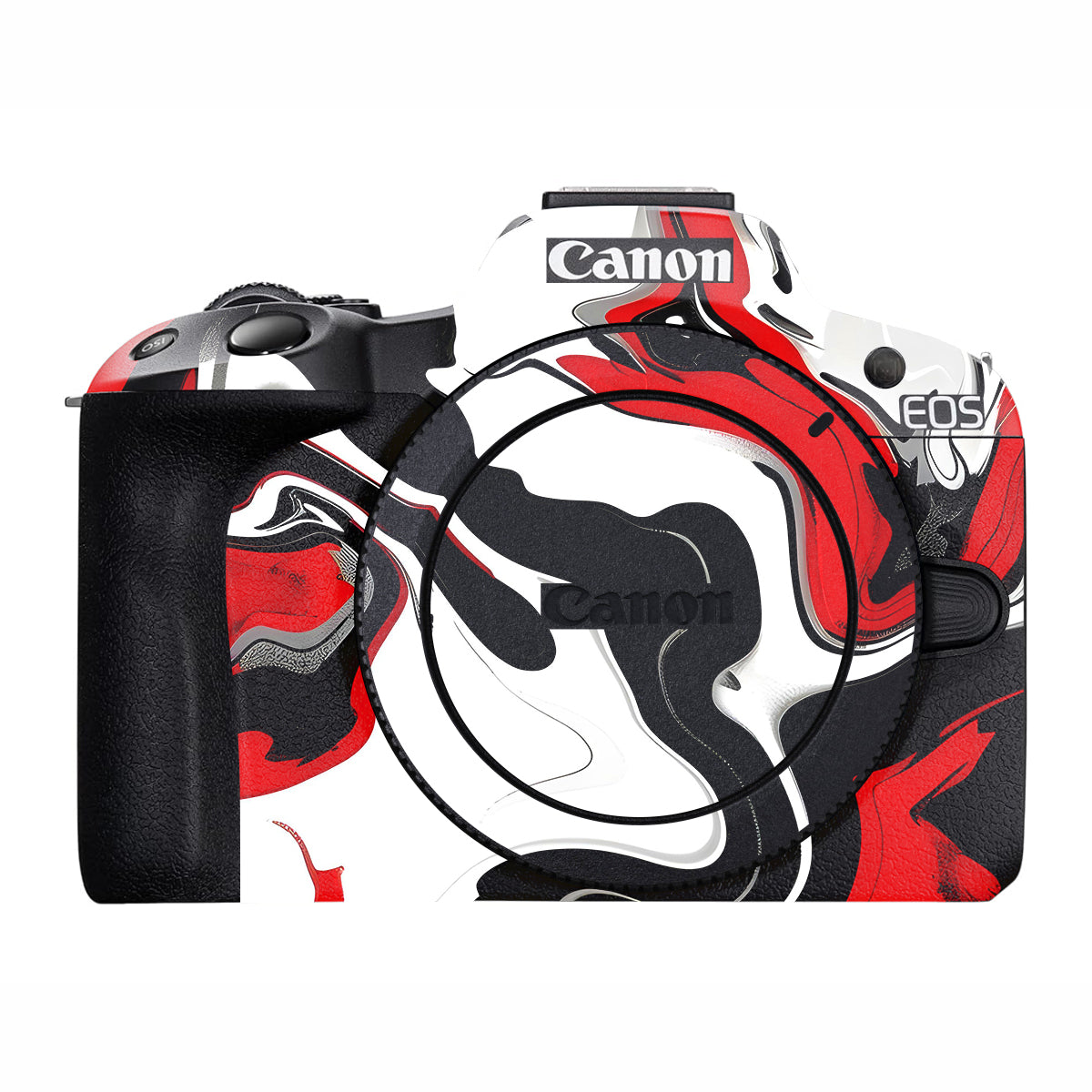 Scarlet and White Motion Canon EOS R50 Camera Skin
