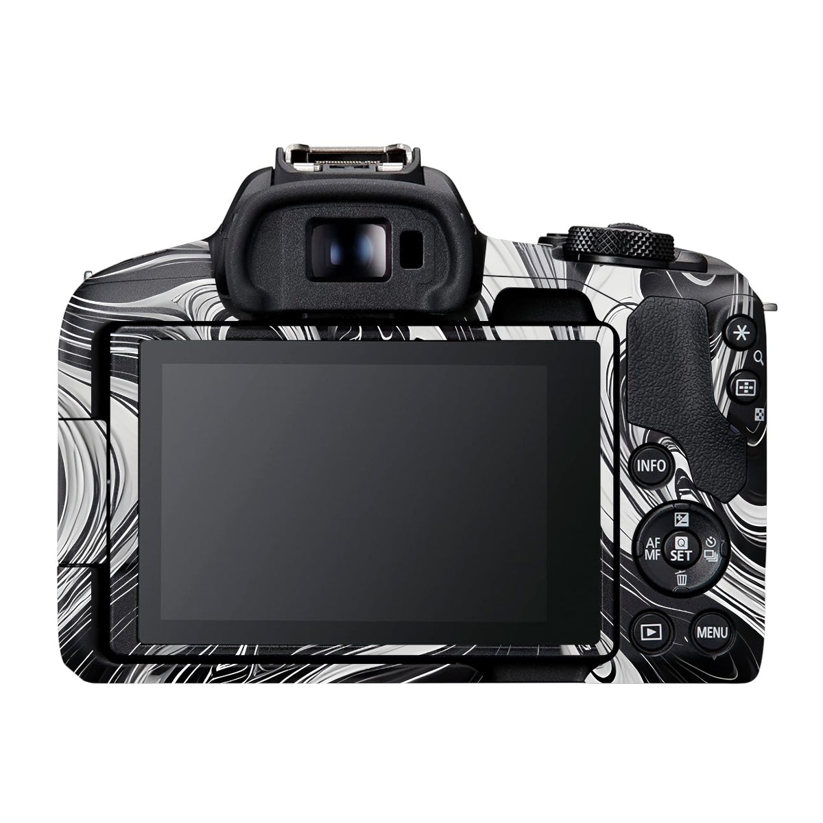 Black and White Marble Canon EOS R50 Camera Skin