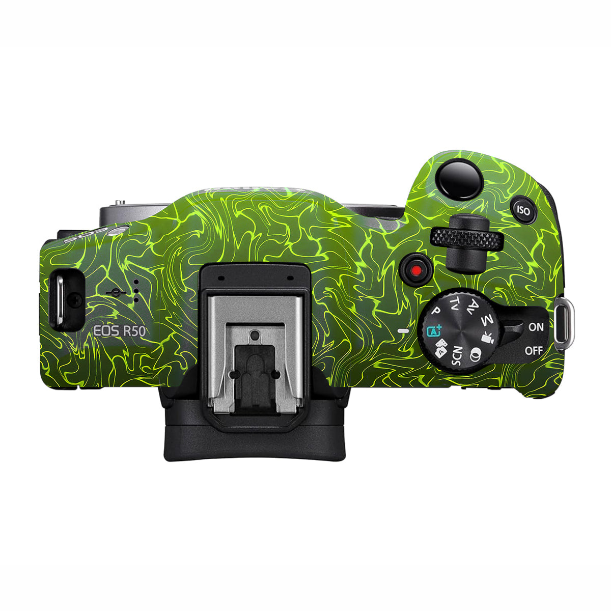 Lime Yellow to Black Gradient Canon EOS R50 Camera Skin