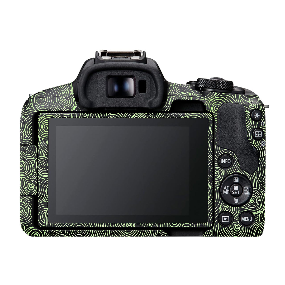 Green Spirals Canon EOS R50 Camera Skin