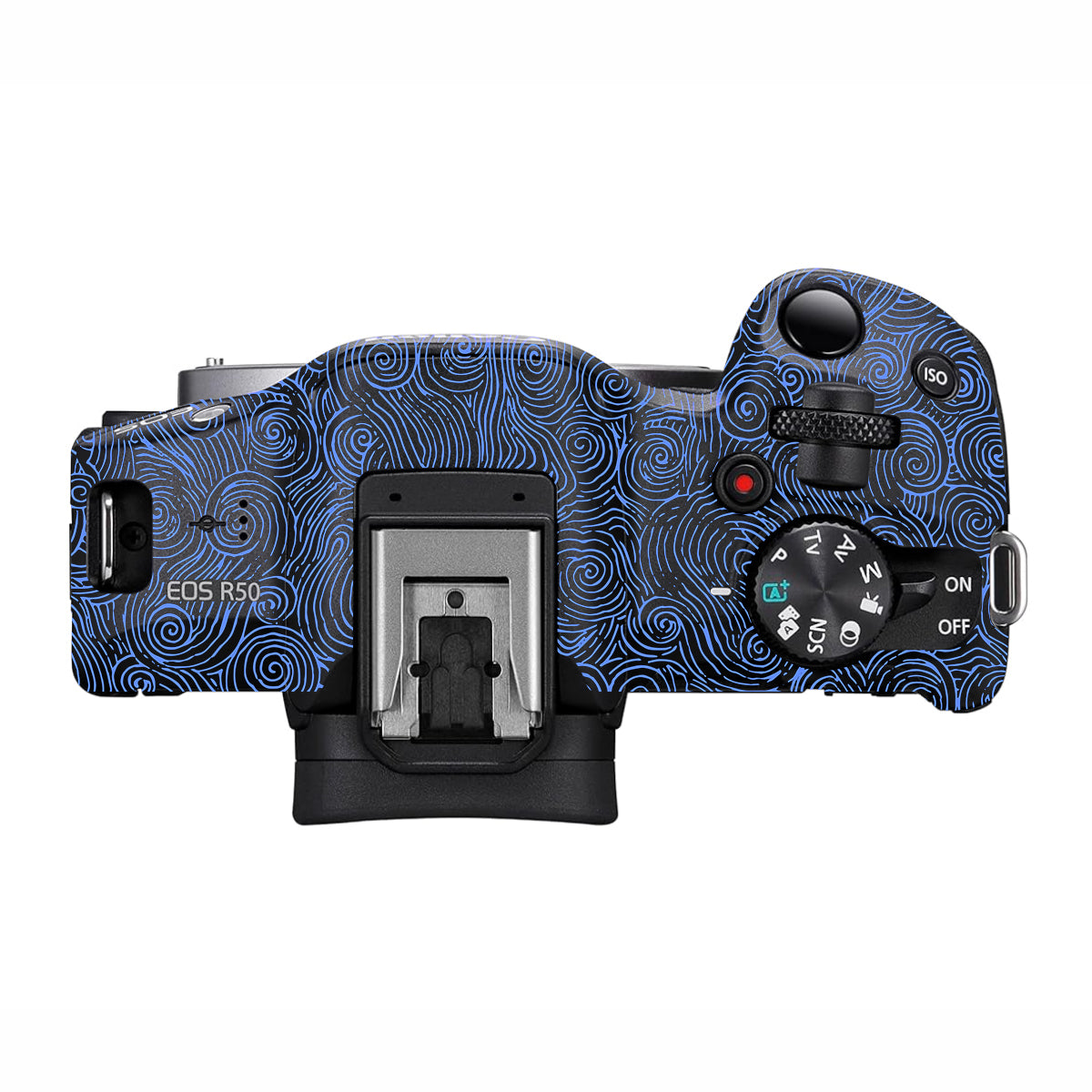 Blue Spirals Canon EOS R50 Camera Skin