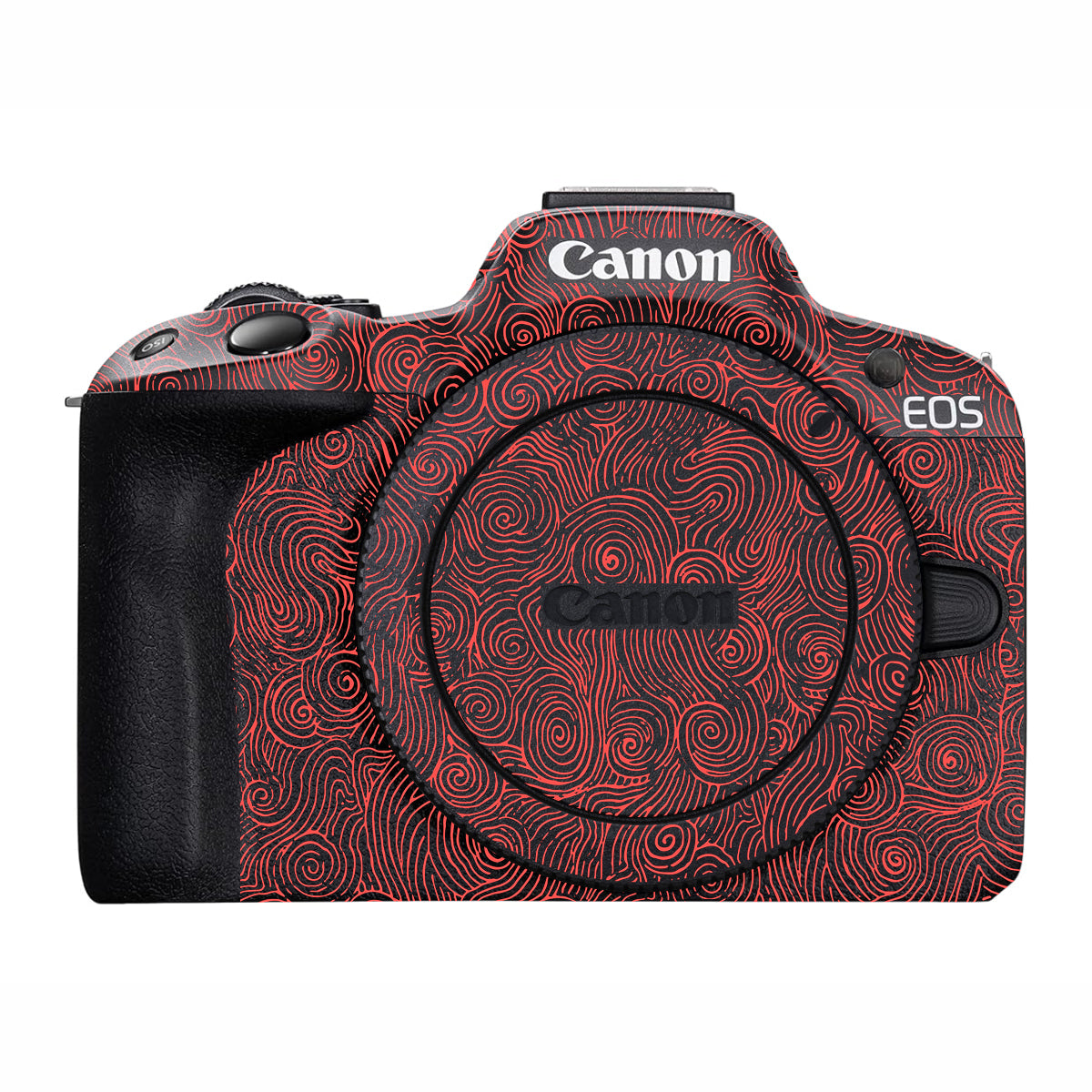 Red Spirals Canon EOS R50 Camera Skin