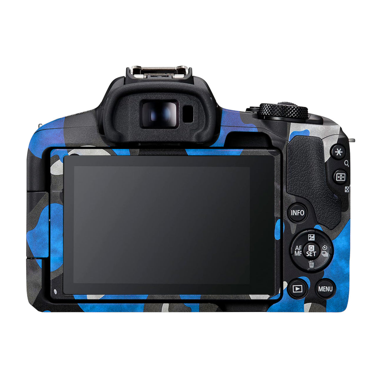 Blue Grey Camo Canon EOS R50 Camera Skin