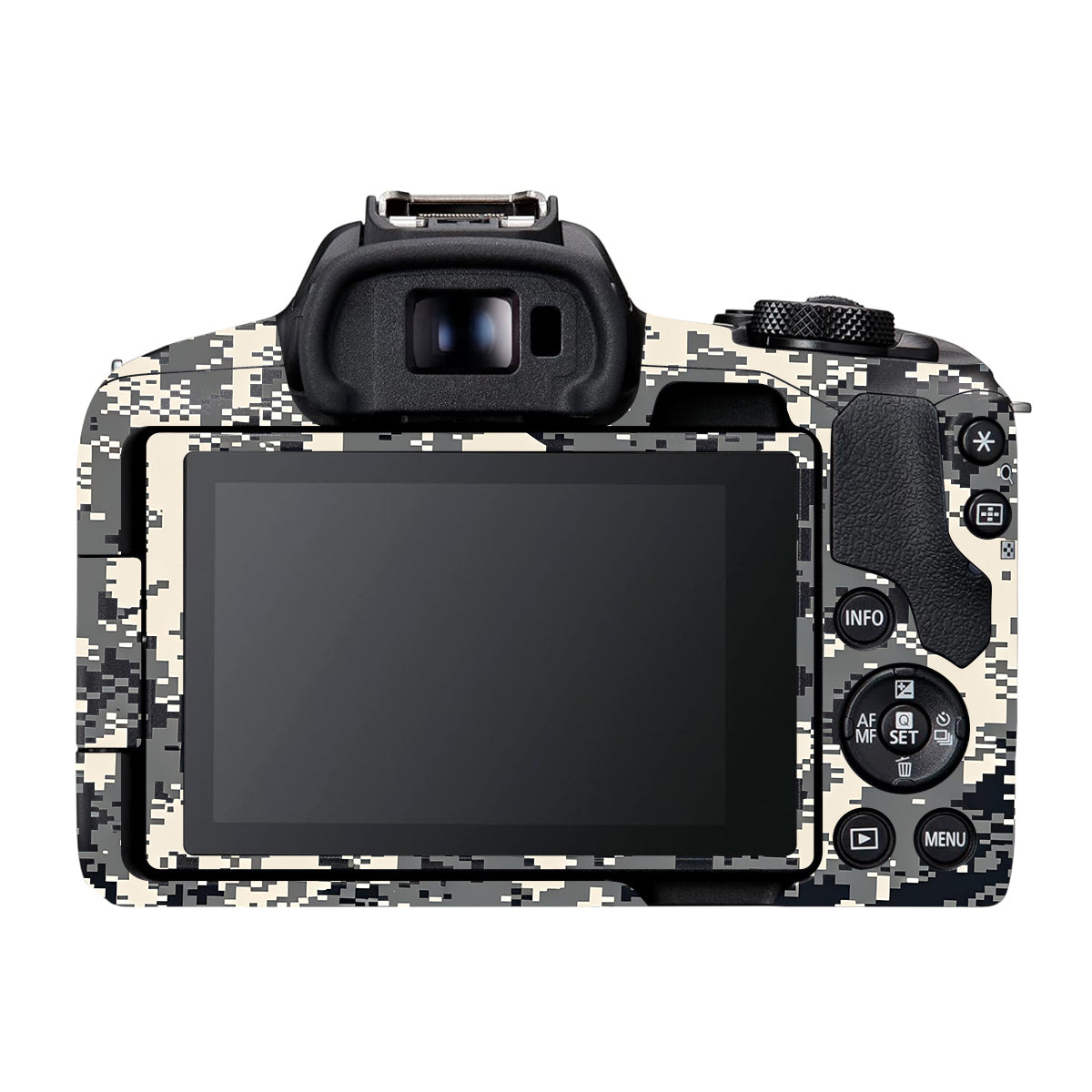 Grey Black Pixel Canon EOS R50 Camera Skin