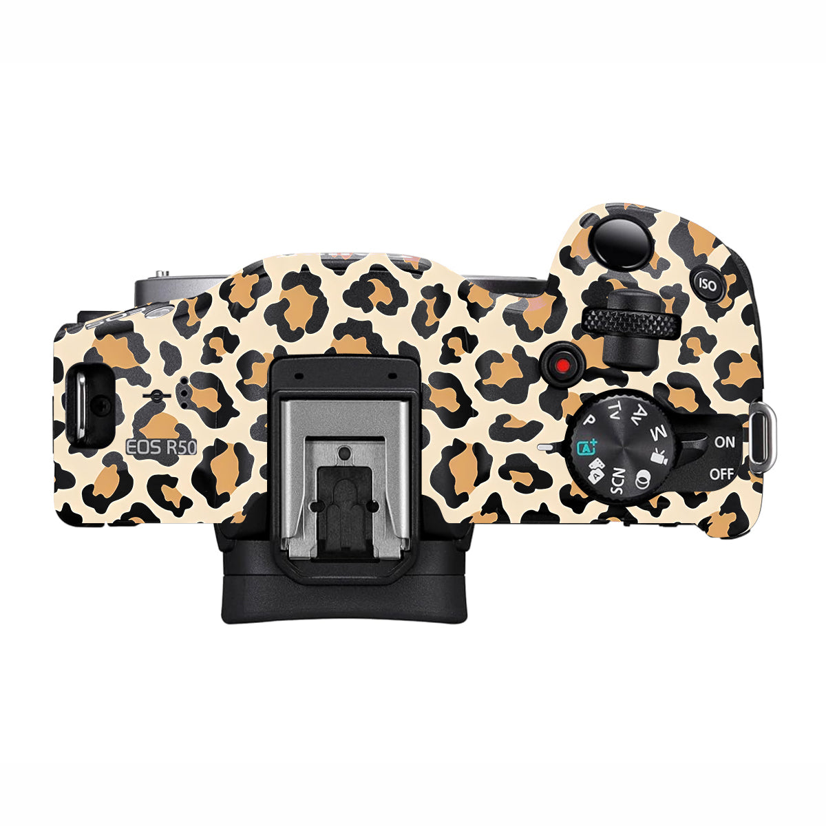 Sandy Leopard Spots Canon EOS R50 Camera Skin