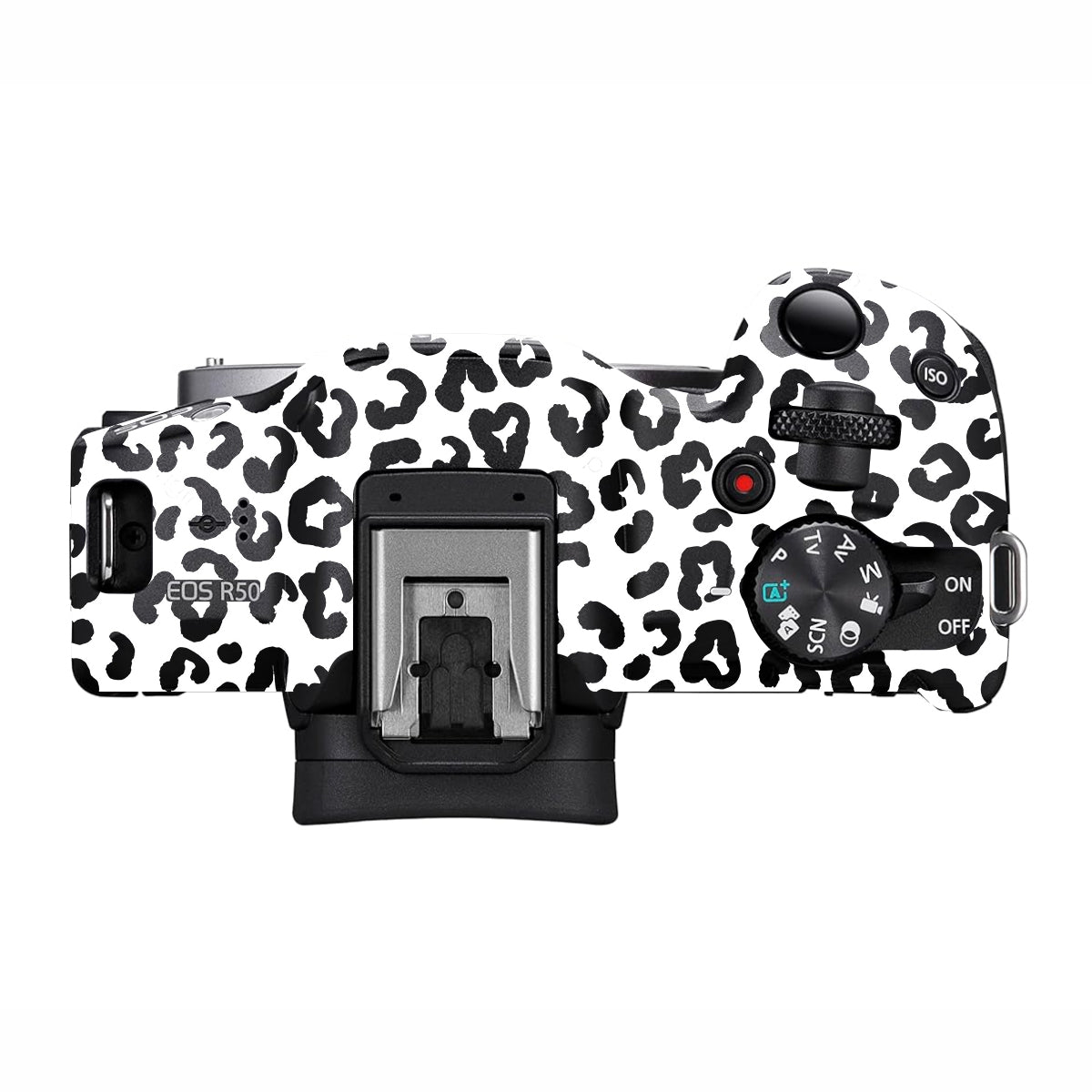 White Leopard Canon EOS R50 Camera Skin