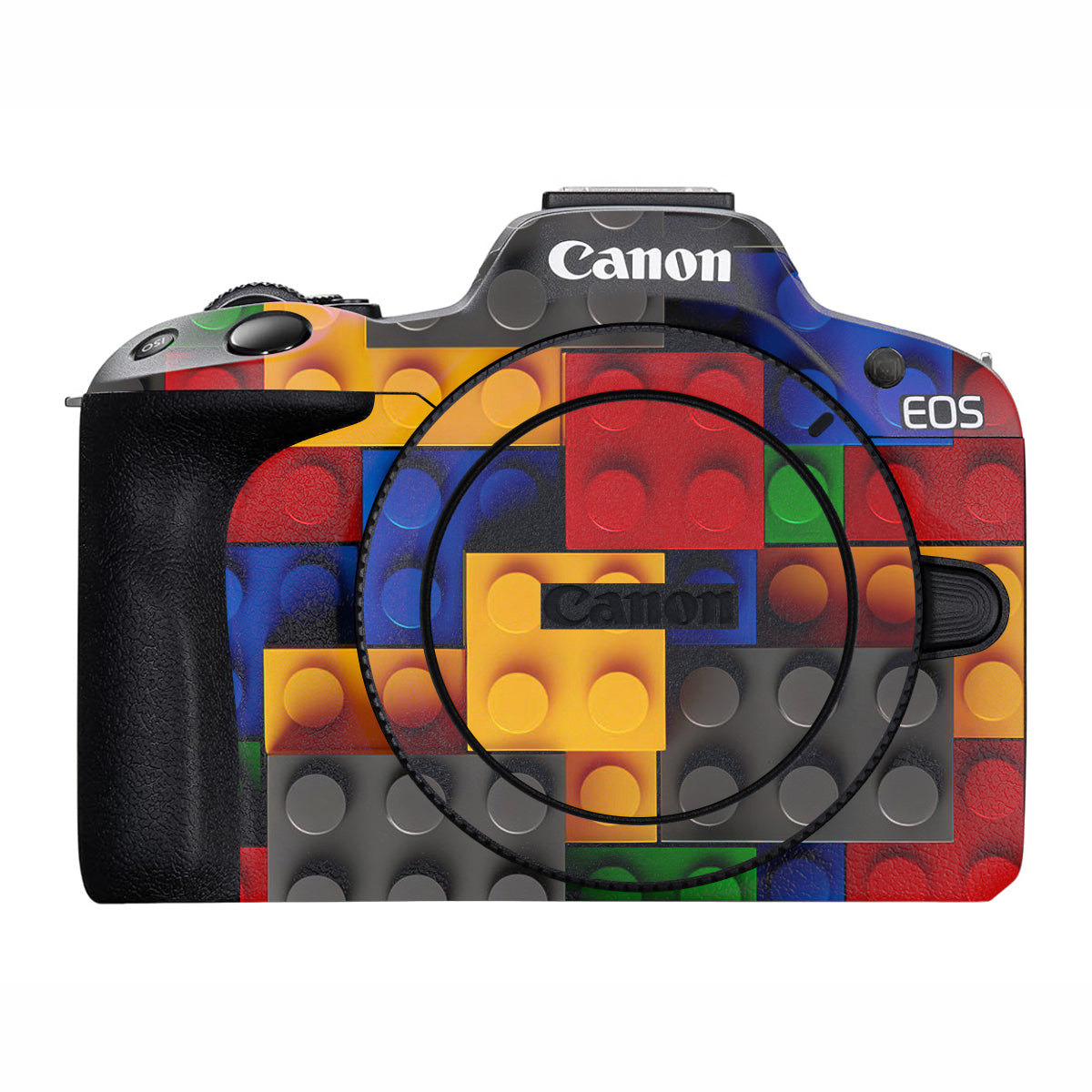 Colorful LEGO Brick Wall Pattern Canon EOS R50 Camera Skin
