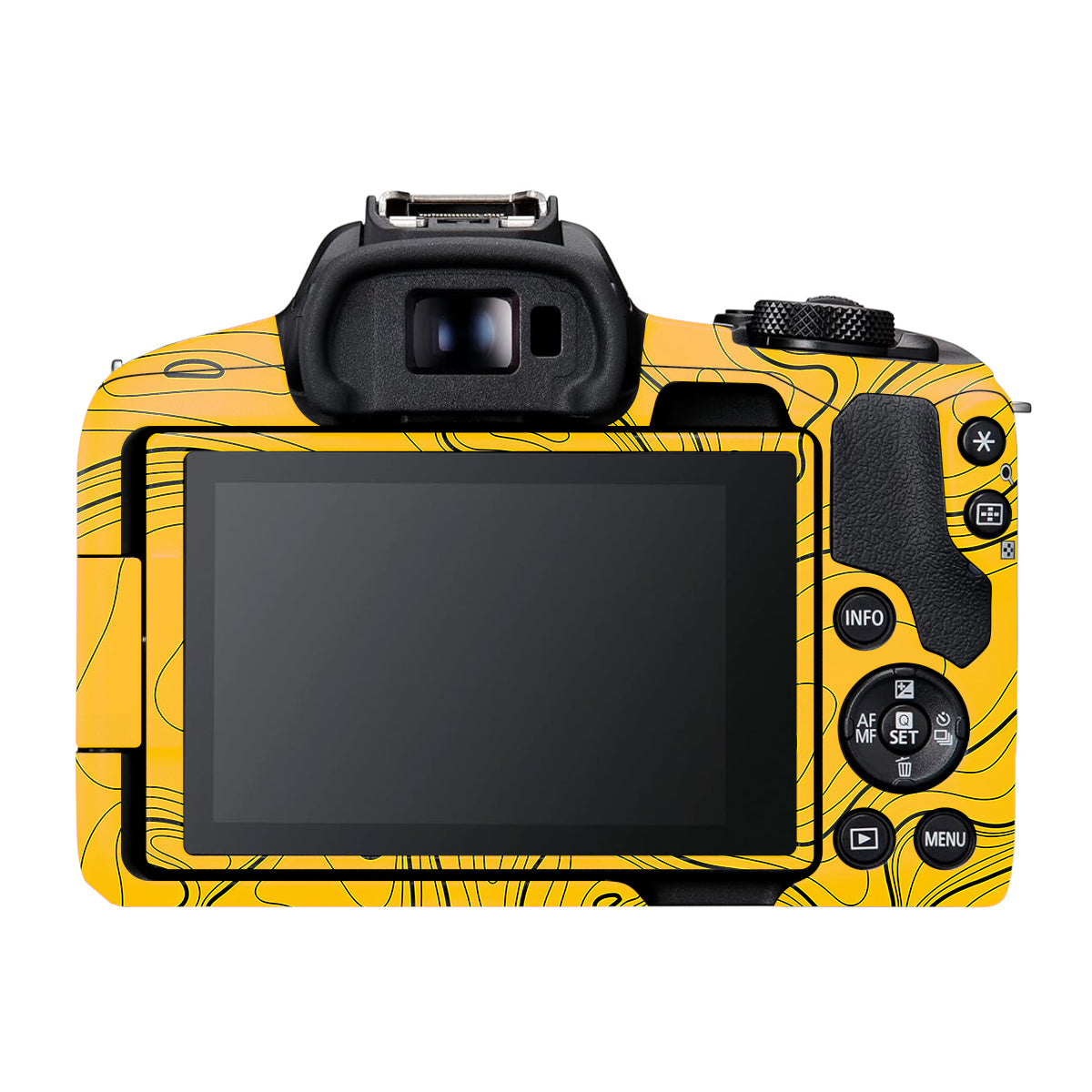 Topographic Map Pattern Canon EOS R50 Camera Skin