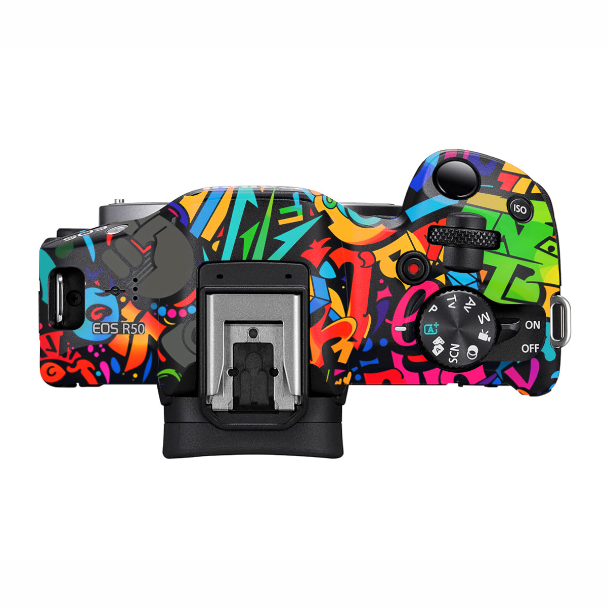 Colorful Urban Street Art Lettering Canon EOS R50 Camera Skin