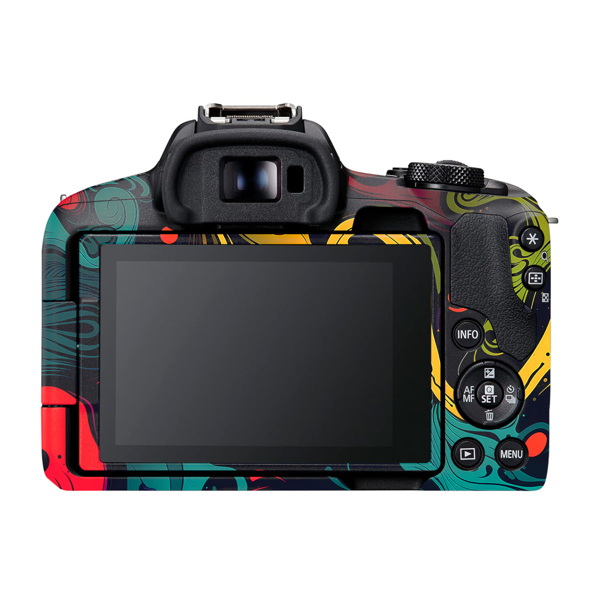 Psychedelic Color Swirl Canon EOS R50 Camera Skin