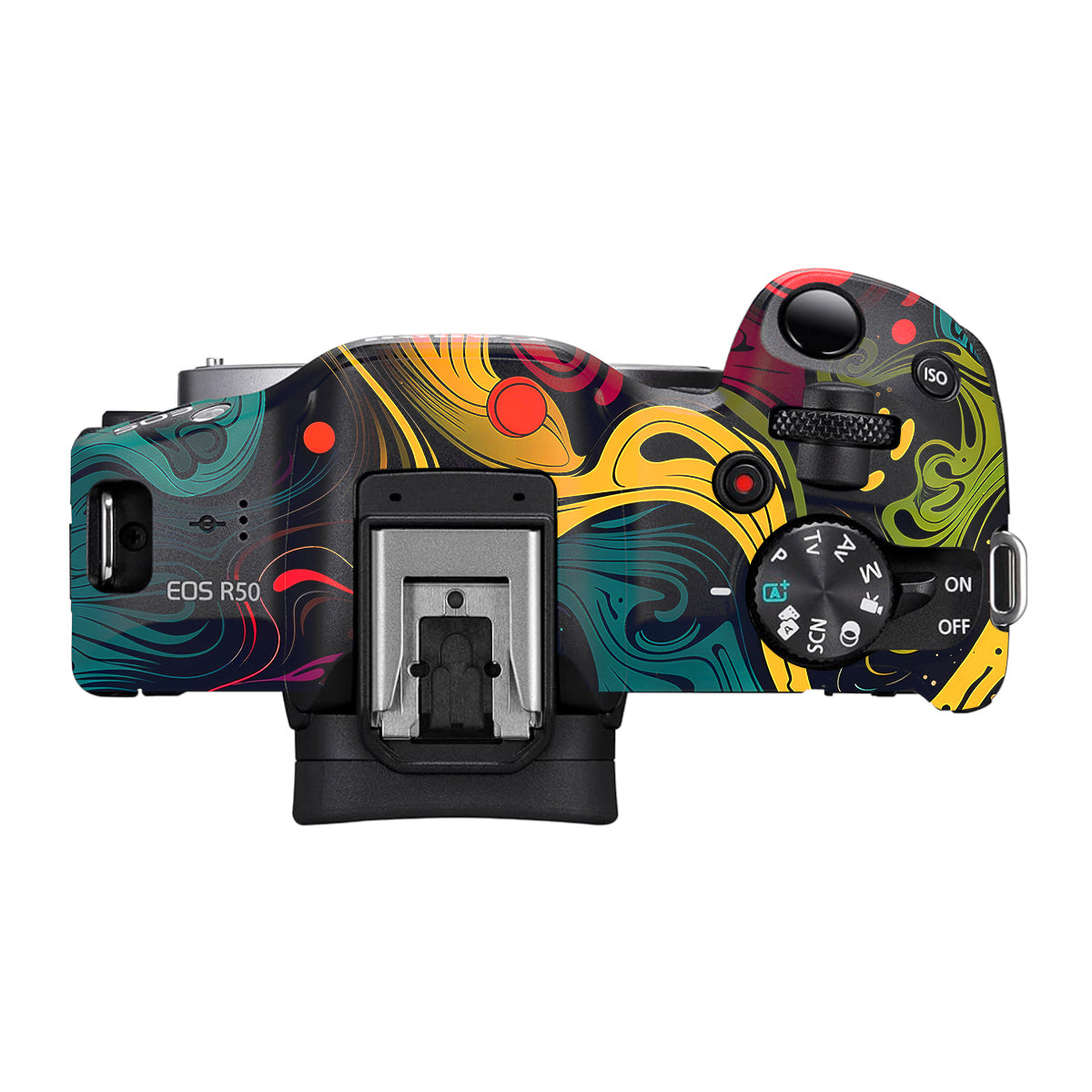 Psychedelic Color Swirl Canon EOS R50 Camera Skin
