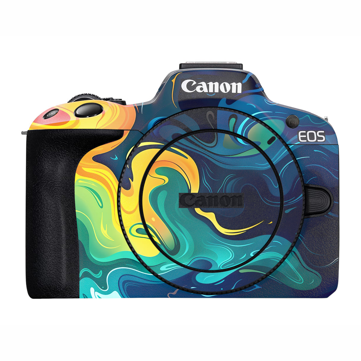 Rainbow Liquid Fusion Canon EOS R50 Camera Skin