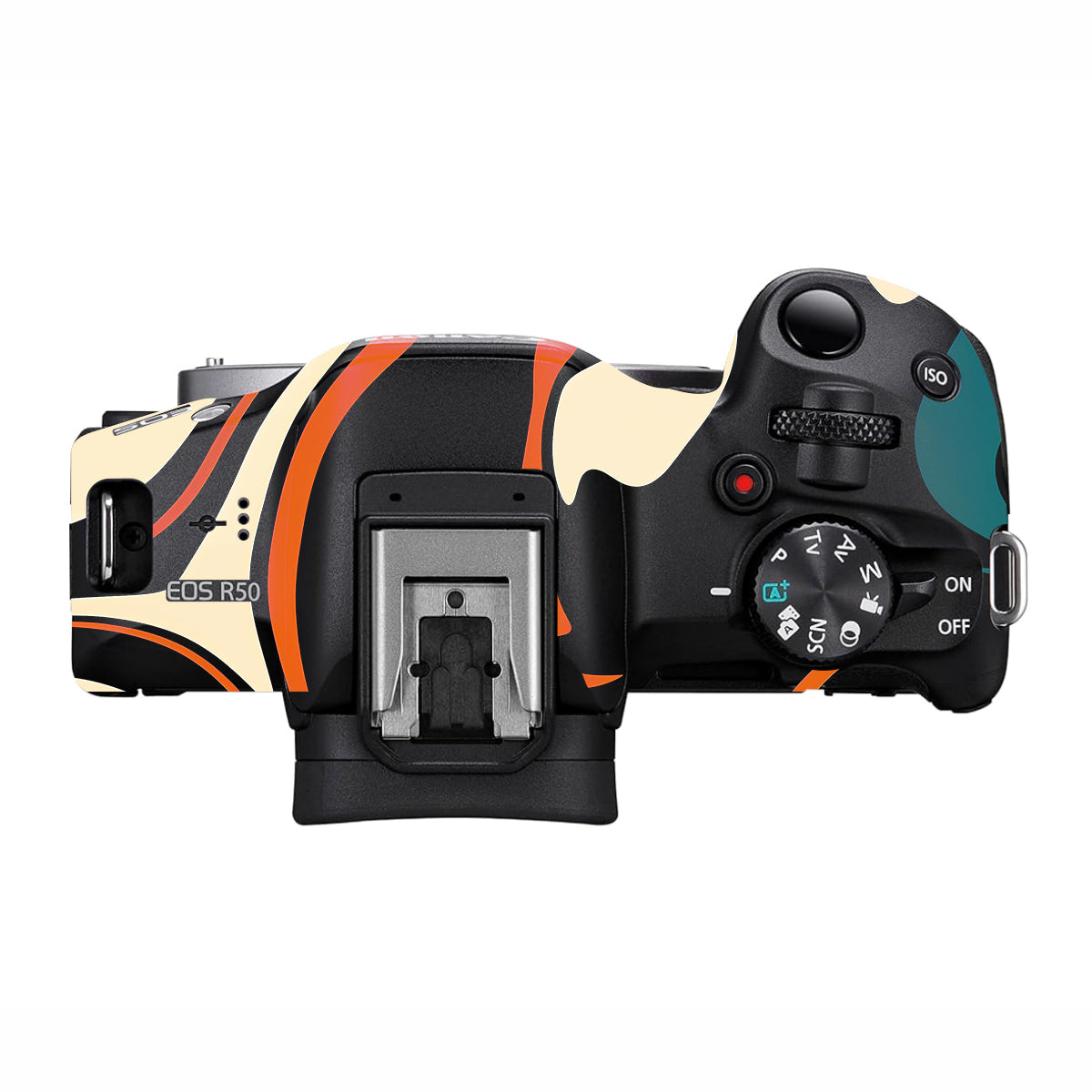 Mid-Century Abstract Swirl Canon EOS R50 Camera Skin