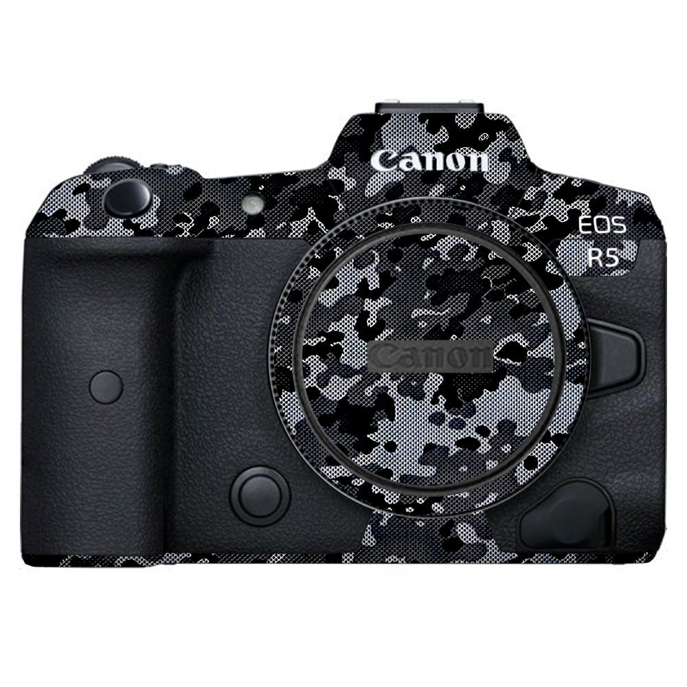 Stealth Grey Camo Canon EOS R5 Camera Skins