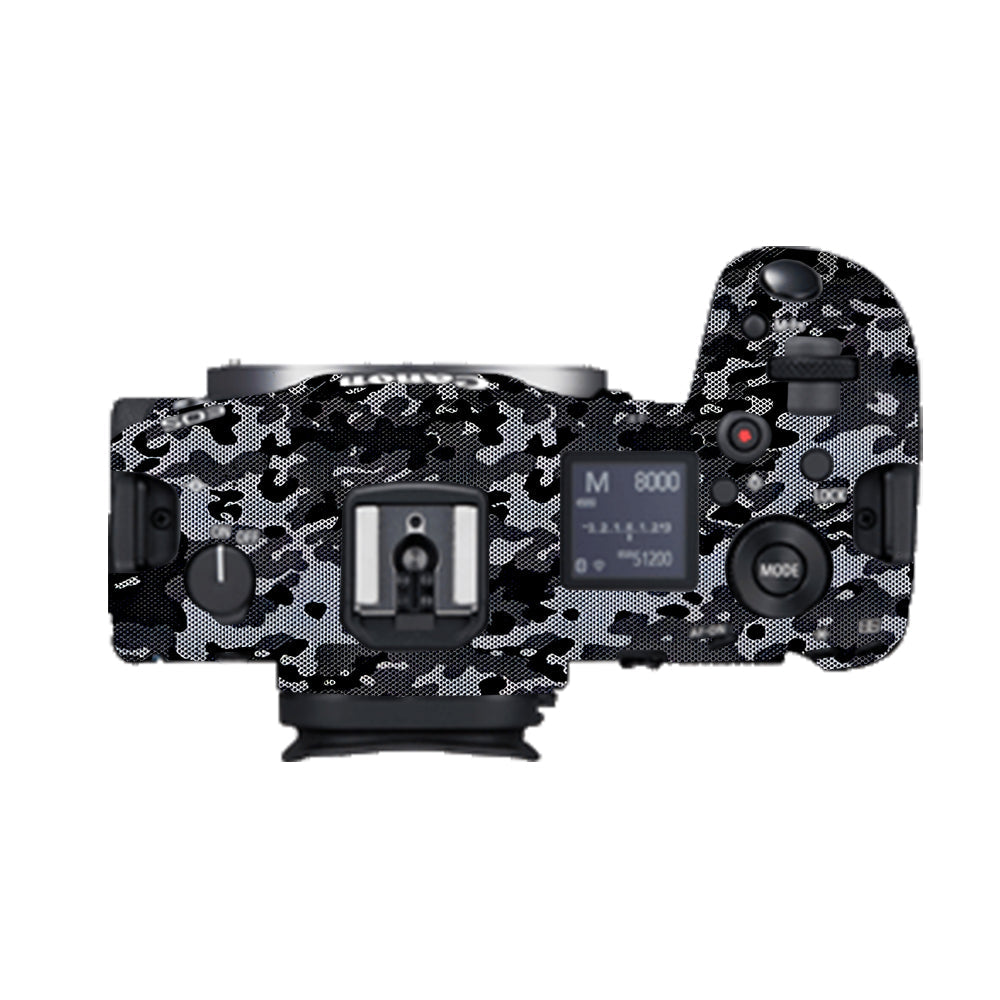 Stealth Grey Camo Canon EOS R5 Camera Skins