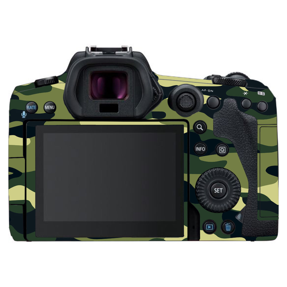 Forest Green Camo Canon EOS R5 Camera Skins