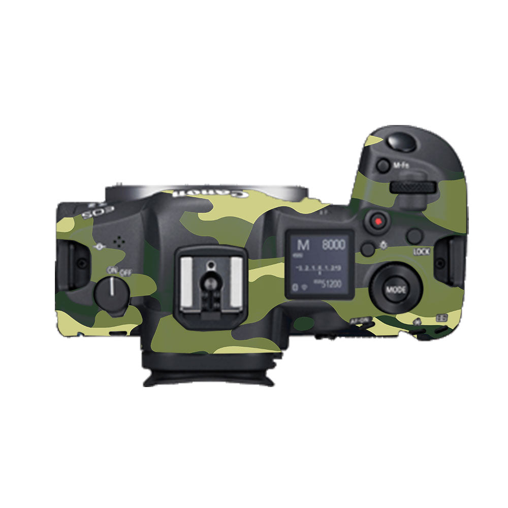 Forest Green Camo Canon EOS R5 Camera Skins