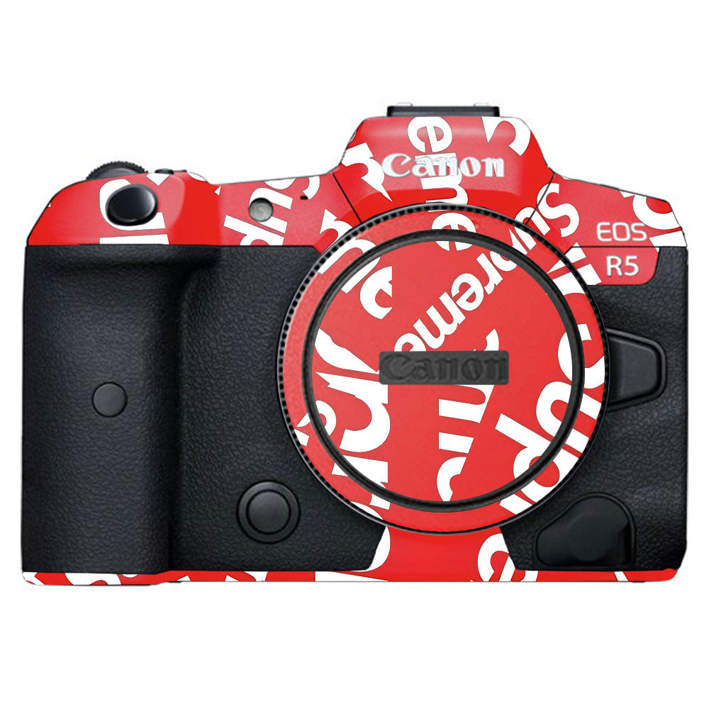 Supreme Red Canon EOS R5 Camera Skins