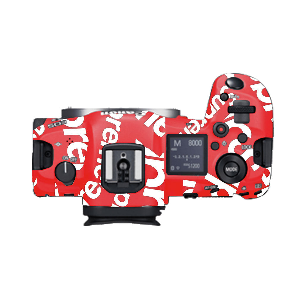 Supreme Red Canon EOS R5 Camera Skins
