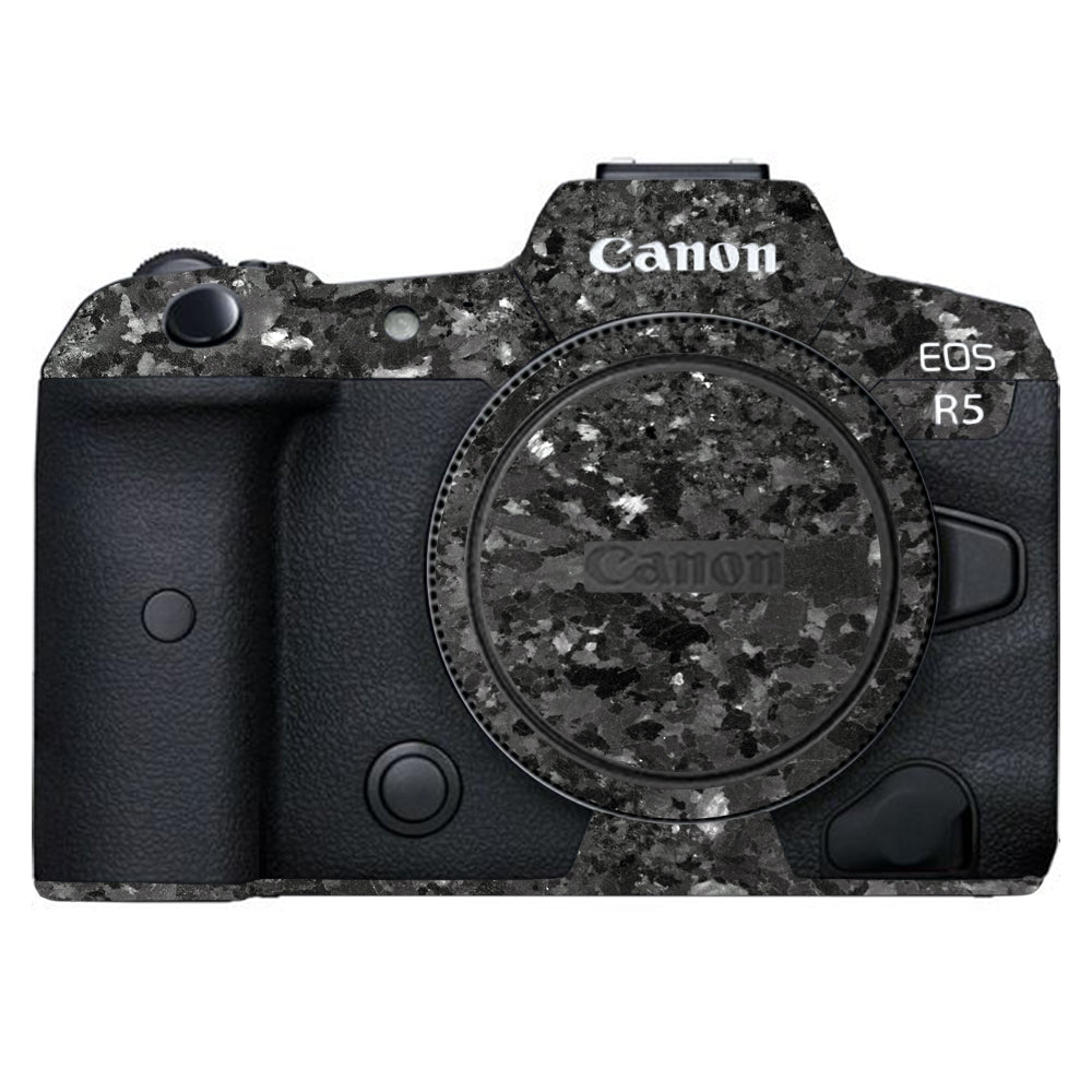 Black Granite Canon EOS R5 Camera Skins