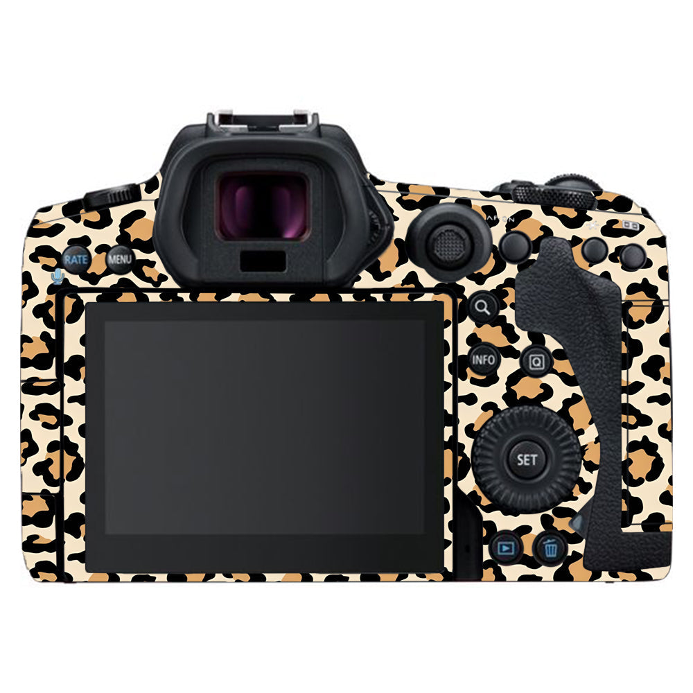 Sandy Leopard Spots Canon EOS R5 Camera Skins