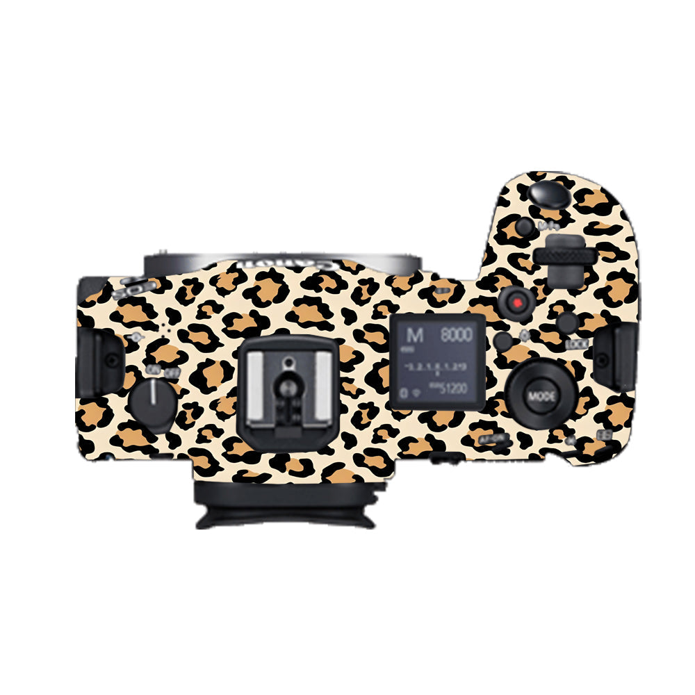 Sandy Leopard Spots Canon EOS R5 Camera Skins