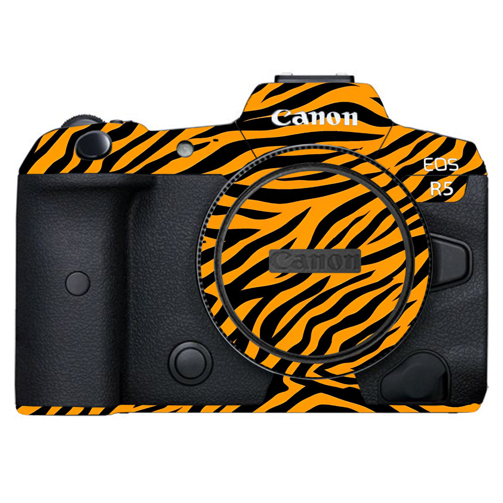 Zebra Gold Pattern Canon EOS R5 Camera Skins