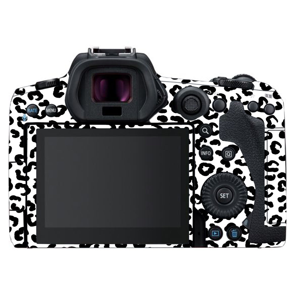 White Leopard Canon EOS R5 Camera Skins