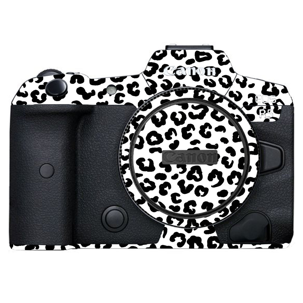 White Leopard Canon EOS R5 Camera Skins