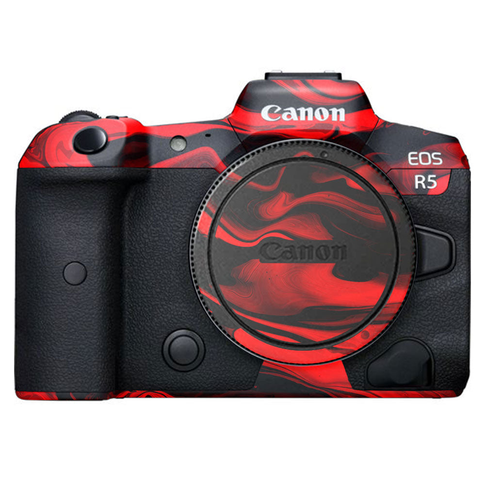 Red Lava Flow Canon EOS R5 Camera Skin
