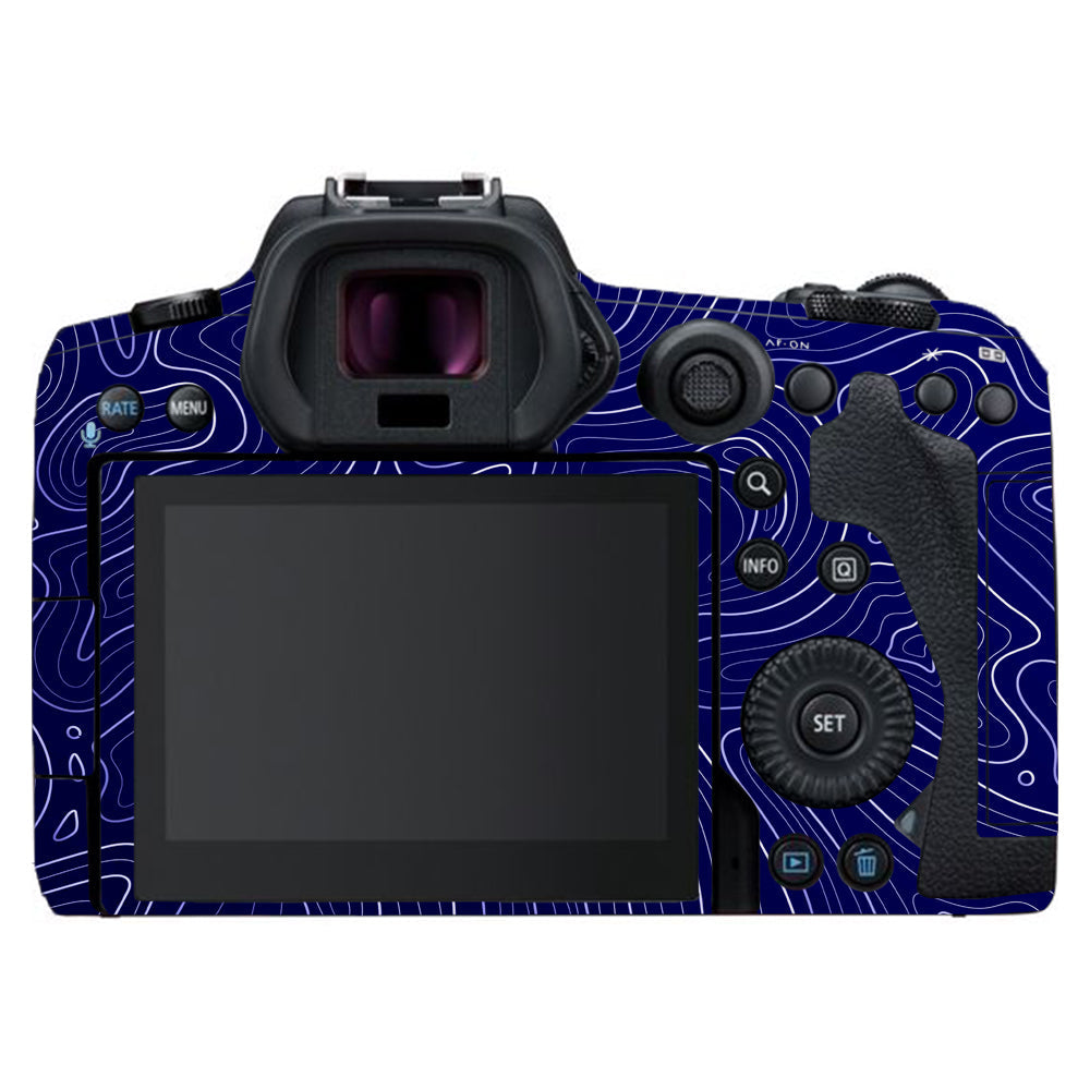 Deep Blue Contour Canon EOS R5 Camera Skins