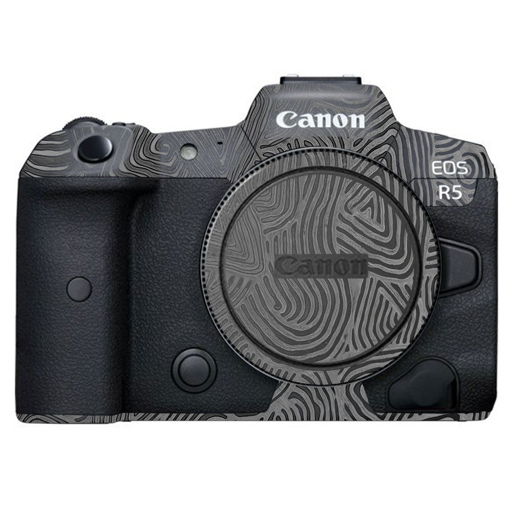 Monochrome Line Maze Canon EOS R5 Camera Skin