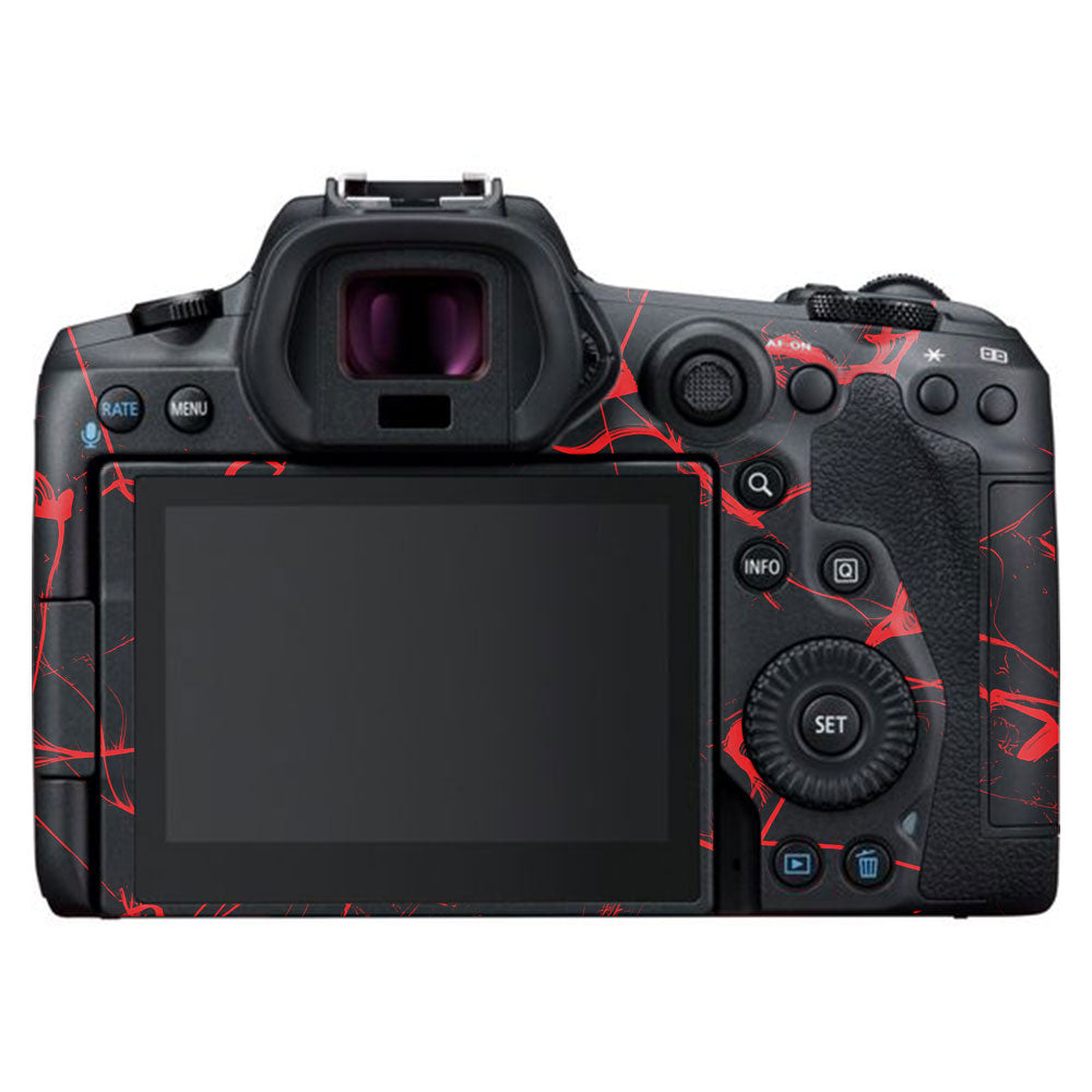 Red Neural Grid Canon EOS R5 Camera Skin