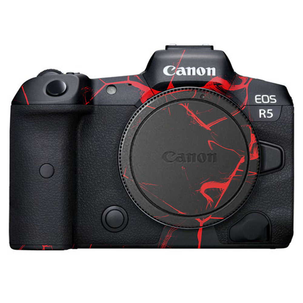 Red Neural Grid Canon EOS R5 Camera Skin
