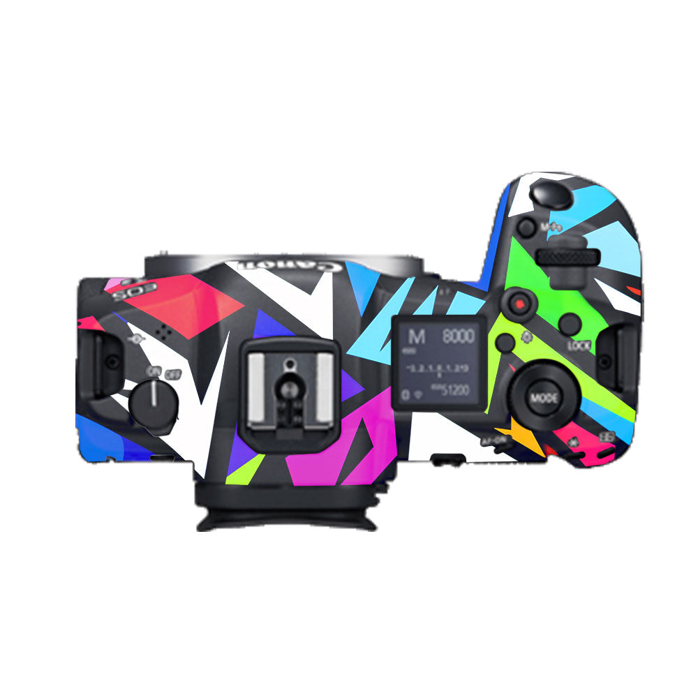 Bold Geometric Pop Canon EOS R5 Camera Skin