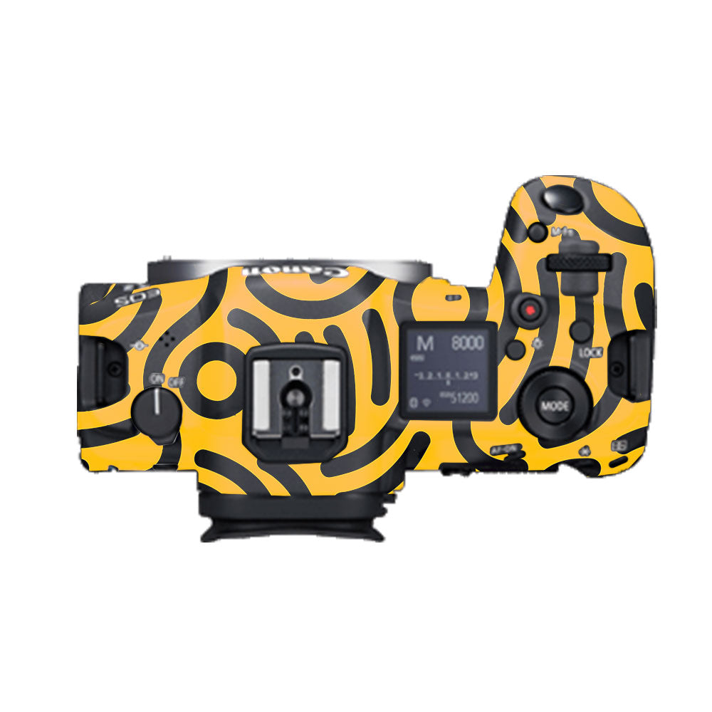 Minimal Yellow Wave Canon EOS R5 Camera Skin