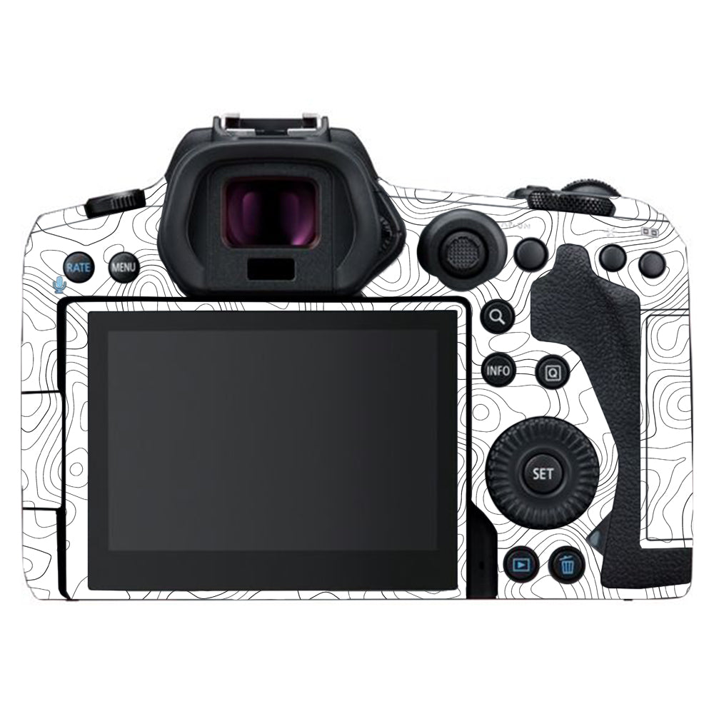 White Contour Design Canon EOS R5 Camera Skins