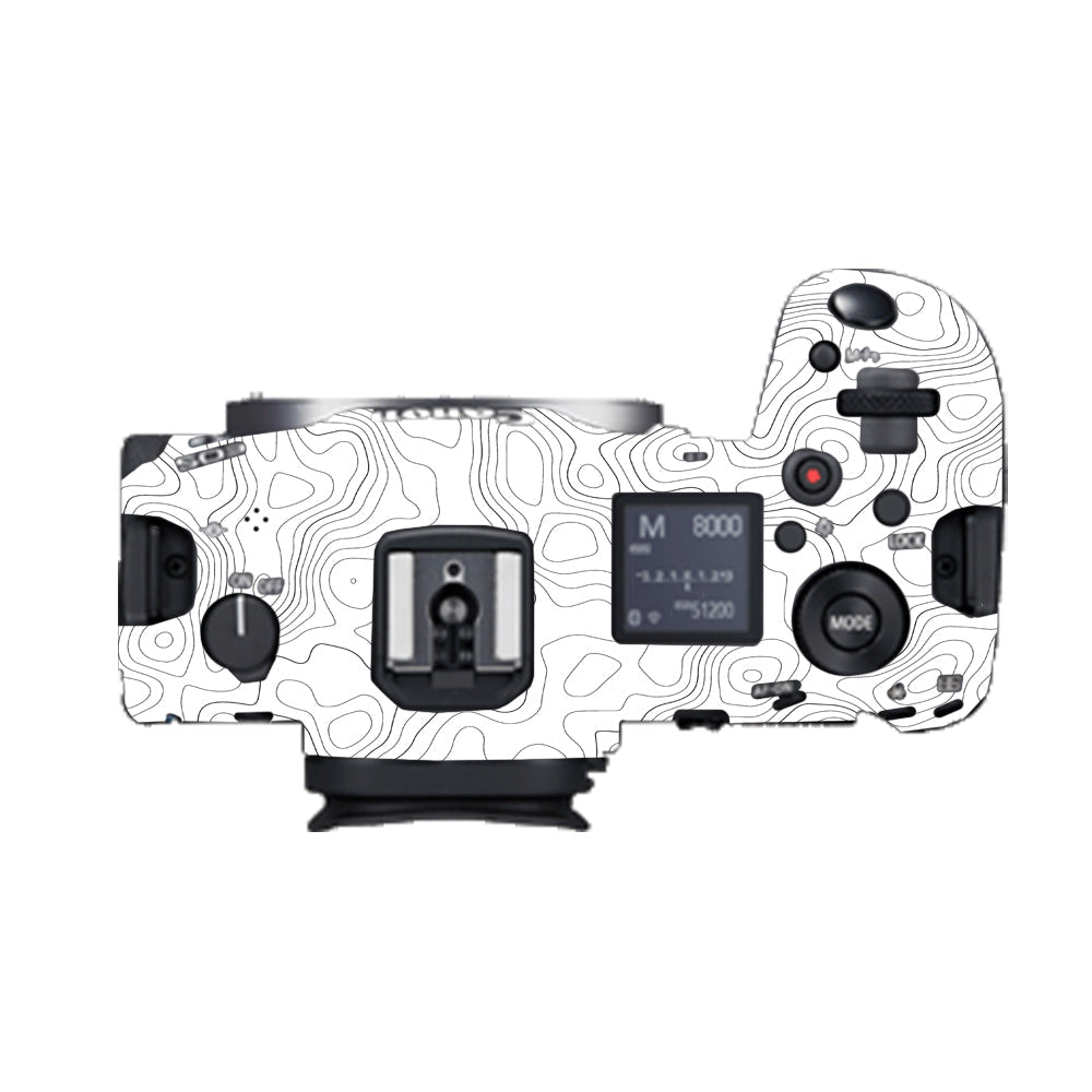 White Contour Design Canon EOS R5 Camera Skins